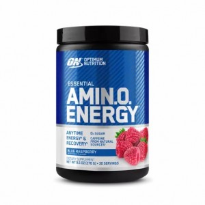 Optimum Nutrition ESSENTIAL AMIN.O. ENERGY® Blue Raspberry 0.6 lb (30 Servings) South Africa | EWJDGU-184