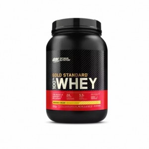 Optimum Nutrition GOLD STANDARD 100% WHEY™ Banana Cream 2 lb (29 Servings) South Africa | OKFAHD-125