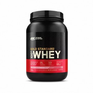 Optimum Nutrition GOLD STANDARD 100% WHEY™ Delicious Strawberry 2 lb (29 Servings) South Africa | MPRODI-236
