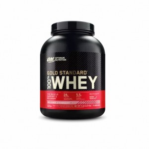 Optimum Nutrition GOLD STANDARD 100% WHEY™ Delicious Strawberry 5 lb (73 Servings) South Africa | ZOLWQC-248