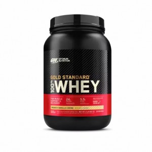 Optimum Nutrition GOLD STANDARD 100% WHEY™ French Vanilla Creme 2 lb (29 Servings) South Africa | RFEHDV-452
