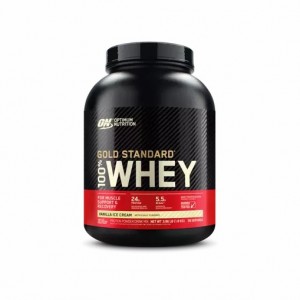 Optimum Nutrition GOLD STANDARD 100% WHEY™ Vanilla Ice Cream 4 lb (58 Servings) South Africa | NYHPAJ-354