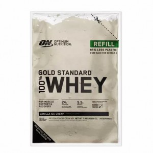 Optimum Nutrition GOLD STANDARD 100% WHEY™ Recyclable Refill Bag Vanilla Ice Cream 2 lb (29 Servings) South Africa | KEYIOL-713