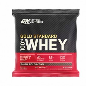 Optimum Nutrition Gold Standard 100% Whey Powder Sachets Double Rich Chocolate 1 sachet (31 grams) South Africa | GONLCJ-167