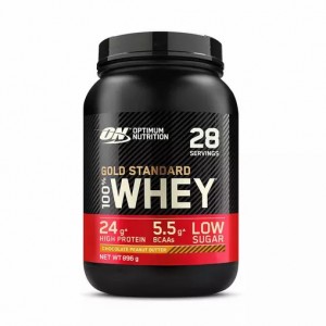 Optimum Nutrition Gold Standard 100% Whey Protein Powder Chocolate Peanut Butter 896 grams (28 Servings) South Africa | ECZWOF-612