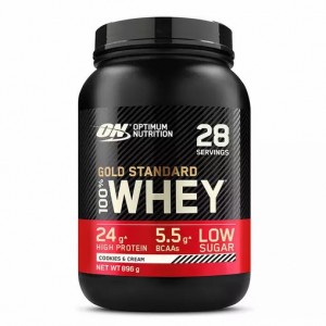 Optimum Nutrition Gold Standard 100% Whey Protein Powder Cookies & Cream 896 grams (28 Servings) South Africa | IEVFBK-043