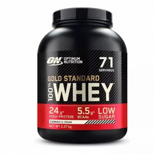 Optimum Nutrition Gold Standard 100% Whey Protein Powder Cookies & Cream 2.27 kg (71 Servings) South Africa | RJCOSW-715