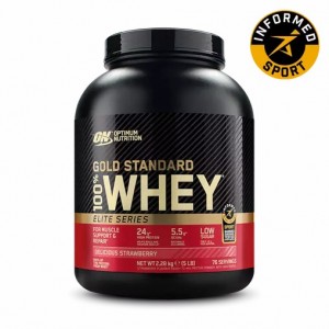 Optimum Nutrition Gold Standard 100% Whey - Elite Series Delicious Strawberry 2.27 kg South Africa | OPVHUB-851