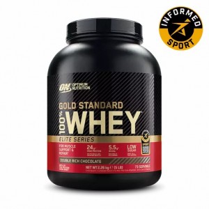 Optimum Nutrition Gold Standard 100% Whey - Elite Series Double Rich Chocolate 2.27 kg (74) South Africa | HRAZBQ-178