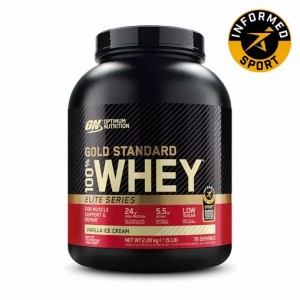 Optimum Nutrition Gold Standard 100% Whey - Elite Series Vanilla Ice Cream 2.27 kg (77) South Africa | MHZTRA-869