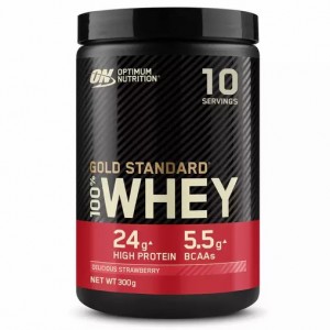Optimum Nutrition Gold Standard 100% Whey Protein Powder Delicious Strawberry 300 grams (10 Servings) South Africa | NHTLRO-806