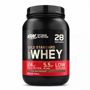 Optimum Nutrition Gold Standard 100% Whey Protein Powder Extreme Milk Chocolate 896 grams (28 Servings) South Africa | LJUXHS-831