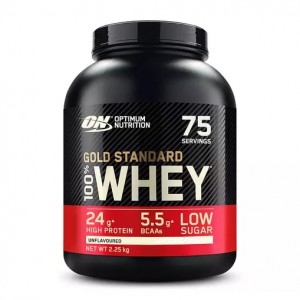 Optimum Nutrition Gold Standard 100% Whey Protein Powder Unflavoured 2.25 kg (75 Servings) South Africa | LYWFEA-365