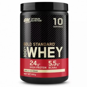 Optimum Nutrition Gold Standard 100% Whey Protein Powder Vanilla Ice Cream 300 grams (10 Servings) South Africa | MKFDGB-708
