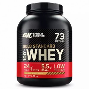 Optimum Nutrition Gold Standard 100% Whey Protein Powder Caramel Toffee Fudge 2.27 kg (73 Servings) South Africa | ZOGLQF-039