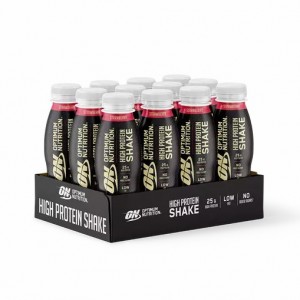 Optimum Nutrition Optimum Protein Shake Strawberry 3960 ml (12 bottles) South Africa | XJQODH-723