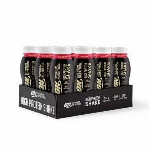 Optimum Nutrition Optimum Protein Shake Strawberry 6000 ml (12 bottles) South Africa | ETQONL-578