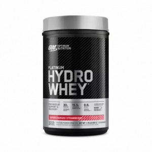 Optimum Nutrition PLATINUM HYDROWHEY™ Supercharged Strawberry 1.76 lb (20 Servings) South Africa | KIOQJH-073
