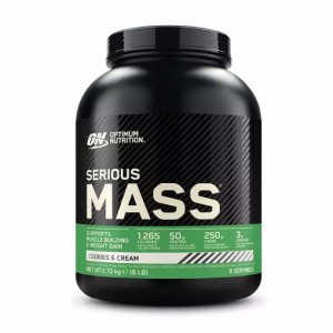 Optimum Nutrition Serious Mass Cookies & Cream 2.73 kg (8 Servings) South Africa | HTVNEW-426