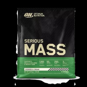 Optimum Nutrition Serious Mass Cookies & Cream 5.45 kg (16 Servings) South Africa | LBQFVW-832