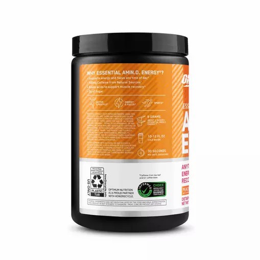 Optimum Nutrition ESSENTIAL AMIN.O. ENERGY® *new* Peach Mango Tango - Notify Me 0.6 lb - Notify me South Africa | ECZPFB-260
