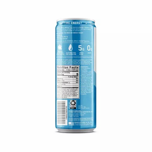 Optimum Nutrition ESSENTIAL AMIN.O. ENERGY+ Electrolytes Sparkling *new* Blue Raspberry Rush 355ml * 12 Cans (12 Servings) South Africa | UTKEJP-132