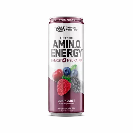 Optimum Nutrition ESSENTIAL AMIN.O. ENERGY+ Electrolytes Sparkling Berry Burst 355ml * 12 Cans (12 Servings) South Africa | XTKJPA-628