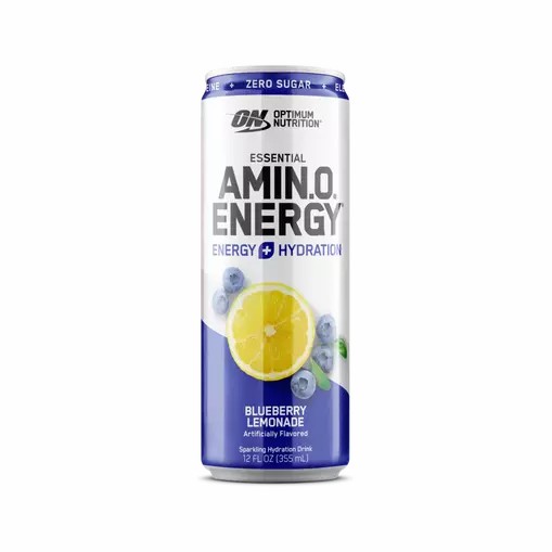 Optimum Nutrition ESSENTIAL AMIN.O. ENERGY+ Electrolytes Sparkling Blueberry Lemonade 355ml * 12 Cans (12 Servings) South Africa | OKAQVZ-135
