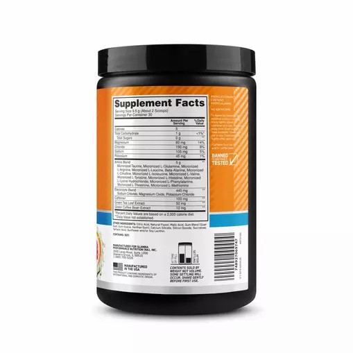 Optimum Nutrition Essential AMIN.O. ENERGY + Electrolytes *new* Sun-kissed Citrus 0.63 lb (30 Servings) South Africa | LEQBNG-932