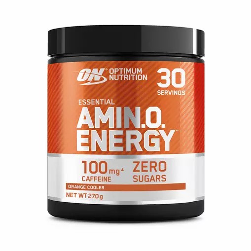 Optimum Nutrition Essential AMIN.O. Energy Orange Cooler 270 grams (30 Servings) South Africa | DJPIZG-976