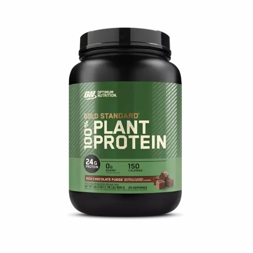Optimum Nutrition GOLD STANDARD® 100% Plant Rich Chocolate Fudge 1.76 lb (20 Servings) South Africa | FBTYWR-749