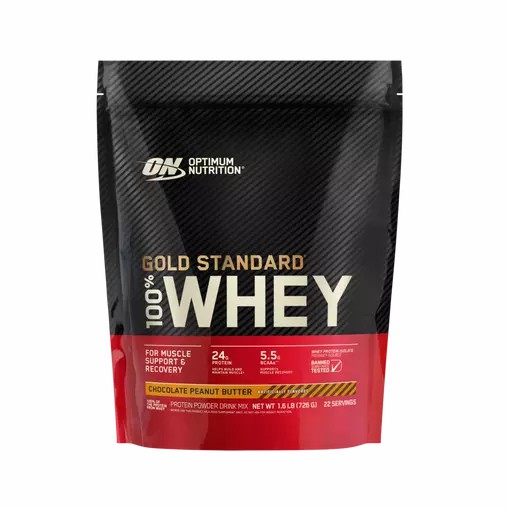 Optimum Nutrition GOLD STANDARD 100% WHEY™ Chocolate Peanut Butter 1.5 lb (22 Servings) South Africa | FSNAMD-819