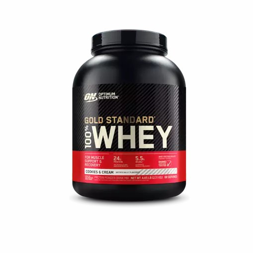 Optimum Nutrition GOLD STANDARD 100% WHEY™ Cookies & Cream 5 lb (68 Servings) South Africa | CTAPXG-165