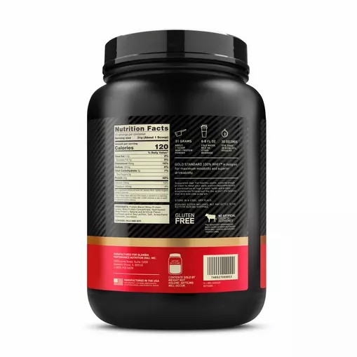 Optimum Nutrition GOLD STANDARD 100% WHEY™ French Vanilla Creme 1.5 lb (22 Servings) South Africa | ABSGFP-852