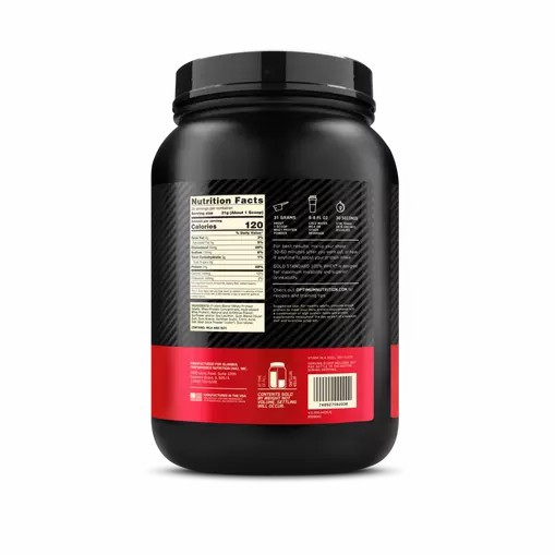 Optimum Nutrition GOLD STANDARD 100% WHEY™ Strawberries & Cream 2 lb (29 Servings) South Africa | SMRXYZ-563