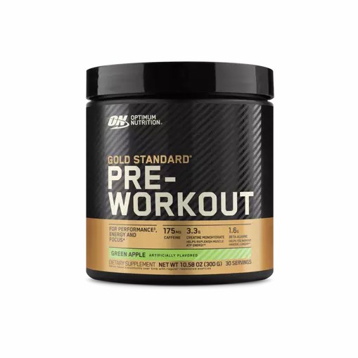 Optimum Nutrition GOLD STANDARD® Pre-Workout Green Apple 0.66 lb (30 Servings) South Africa | OFKJIH-617