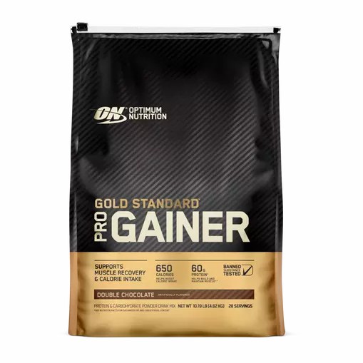 Optimum Nutrition GOLD STANDARD® Pro Gainer Double Chocolate 10.19 lb (28 Servings) South Africa | FVQMET-746
