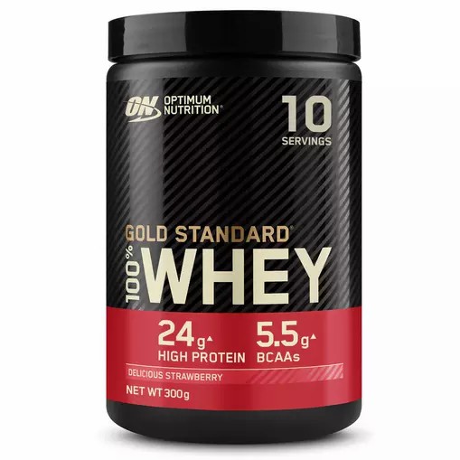 Optimum Nutrition Gold Standard 100% Whey Protein Powder Delicious Strawberry 300 grams (10 Servings) South Africa | NHTLRO-806