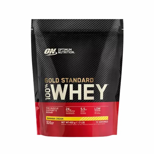 Optimum Nutrition Gold Standard 100% Whey Protein Powder Banana Cream 450 grams (15 Servings) South Africa | RMXKGF-325