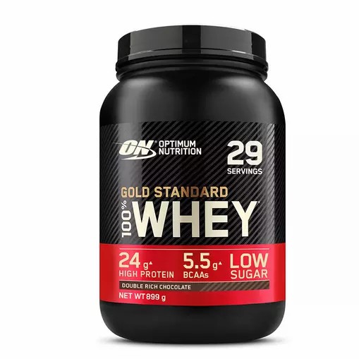 Optimum Nutrition Gold Standard 100% Whey Protein Powder Double Rich Chocolate 899 grams (29 Servings) South Africa | LFGSEI-709