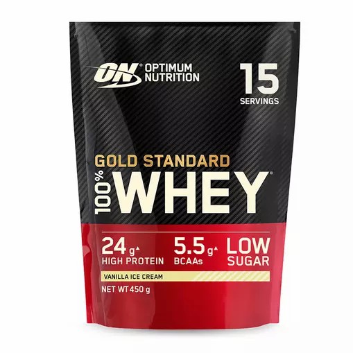 Optimum Nutrition Gold Standard 100% Whey Protein Powder Vanilla Ice Cream 450 grams (15 Shakes) South Africa | HFGQBC-580