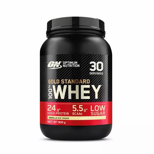 Optimum Nutrition Gold Standard 100% Whey Protein Powder Vanilla Ice Cream 900 grams (30 Servings) South Africa | CTFIDX-796