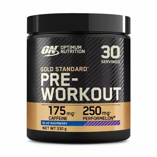 Optimum Nutrition Gold Standard Pre-Workout Blue Raspberry 330 grams (30 Servings) South Africa | CXDVGE-850
