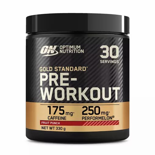 Optimum Nutrition Gold Standard Pre-Workout Fruit Punch 330 grams (30 Servings) South Africa | OUQLYK-397
