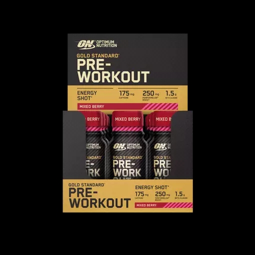 Optimum Nutrition Gold Standard Pre-Workout Shot Mixed Berry 720 ml (12 pieces) South Africa | GUCHYT-685