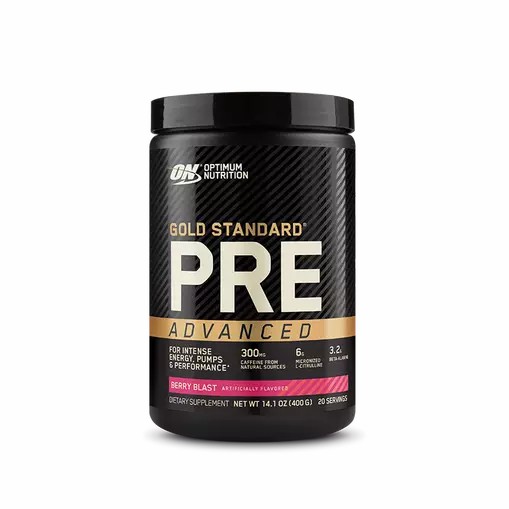 Optimum Nutrition Gold Standard Pre Advanced Berry Blast 20 Serves South Africa | VJBEUD-623