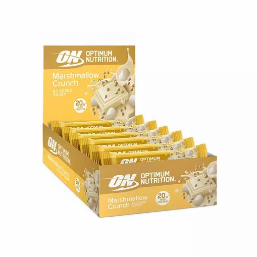 Optimum Nutrition Marshmallow Crunch Protein Bar Elite 650 grams (10 Bars) South Africa | PJOTXE-768