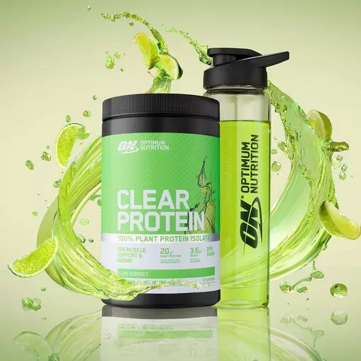 Optimum Nutrition ON Clear Protein 100% Plant Protein Isolate Lime Sorbet 280 grams (10 Servings) South Africa | PUJAQO-432