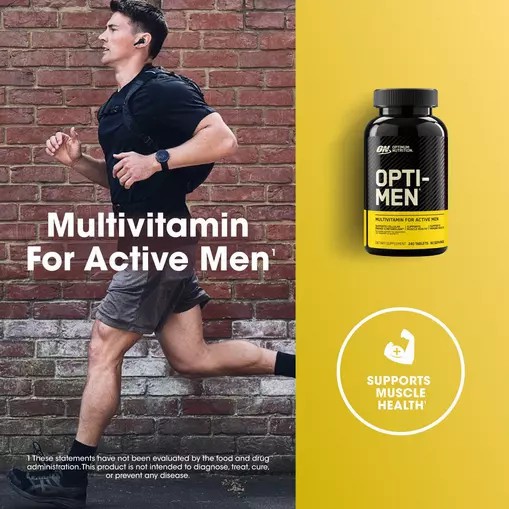 Optimum Nutrition OPTI-MEN® Multivitamin Tablets 240 Tablets (80 Servings) South Africa | SHKLJU-071