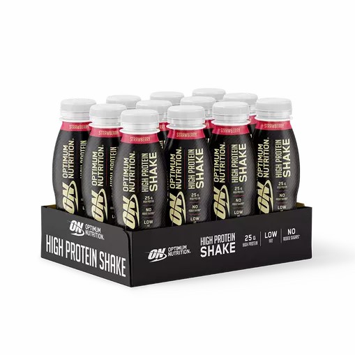 Optimum Nutrition Optimum Protein Shake Strawberry 3960 ml (12 bottles) South Africa | XJQODH-723
